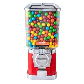 Gumball Machine for Kids, 17"H Home Candy Vending Machine, PC Gumball Dispenser, Bubble Gum Machine for Game Stores (Color: Red, Height: 17")